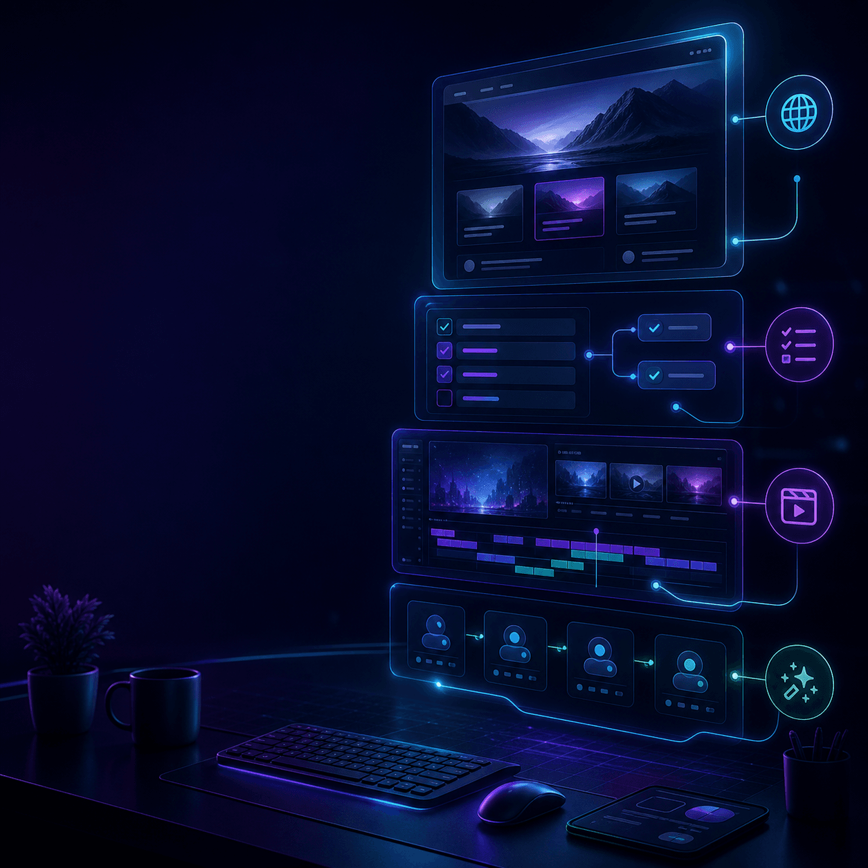 Video Editing Automation service visual